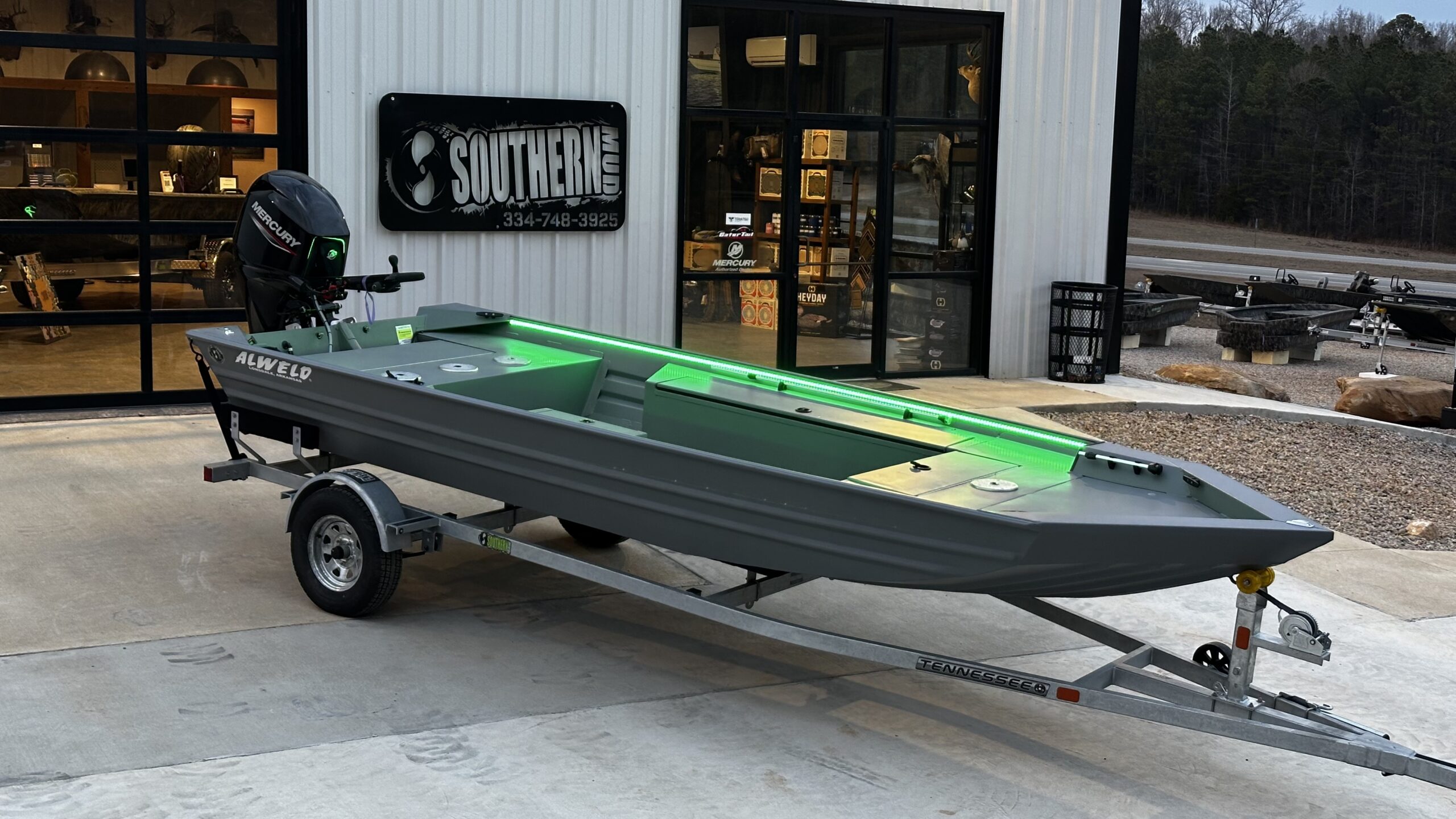 1856 VV Marsh Tiller Package – Mercury 60 Hp