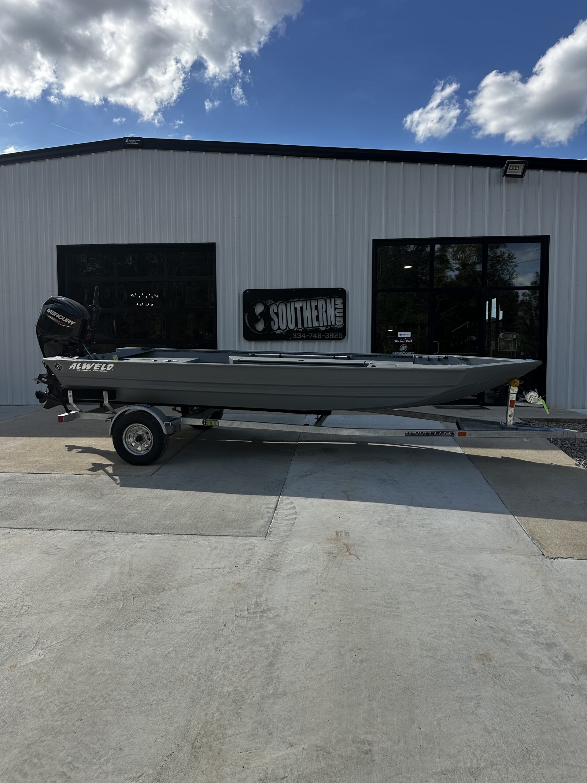 1856 VV Marsh Tiller Package – Mercury 60 Hp